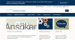 Desktop Screenshot of lotteriinspektionen.se